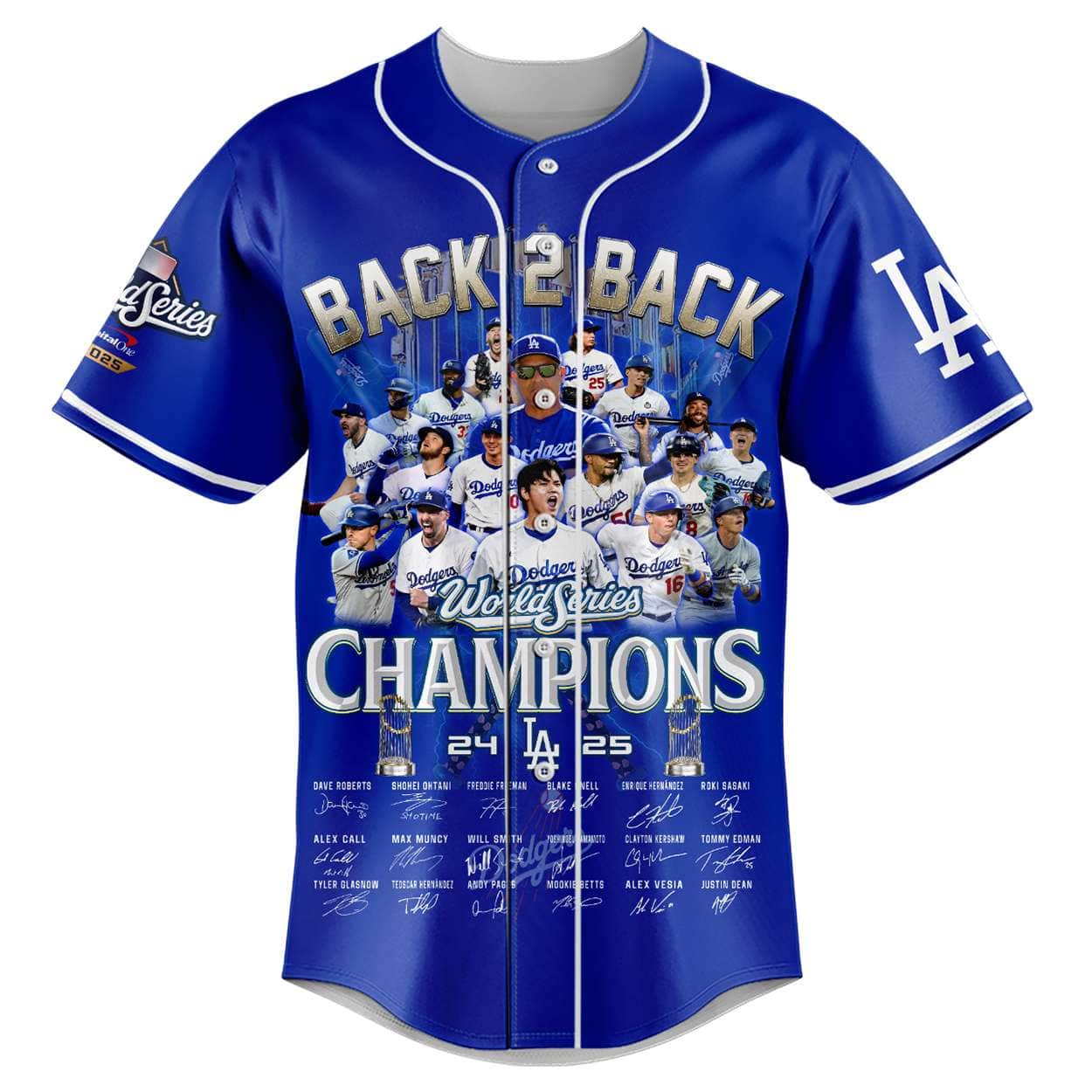 Dodgers Back 2 Back 2024 2025 World Series Baseball Jersey Dodgers Back 2 Back 2024 2025 World Series Baseball Jersey