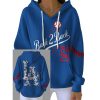 Dodgers Back 2 Back World Series Champions 2025 Pit Striped Hoodie
