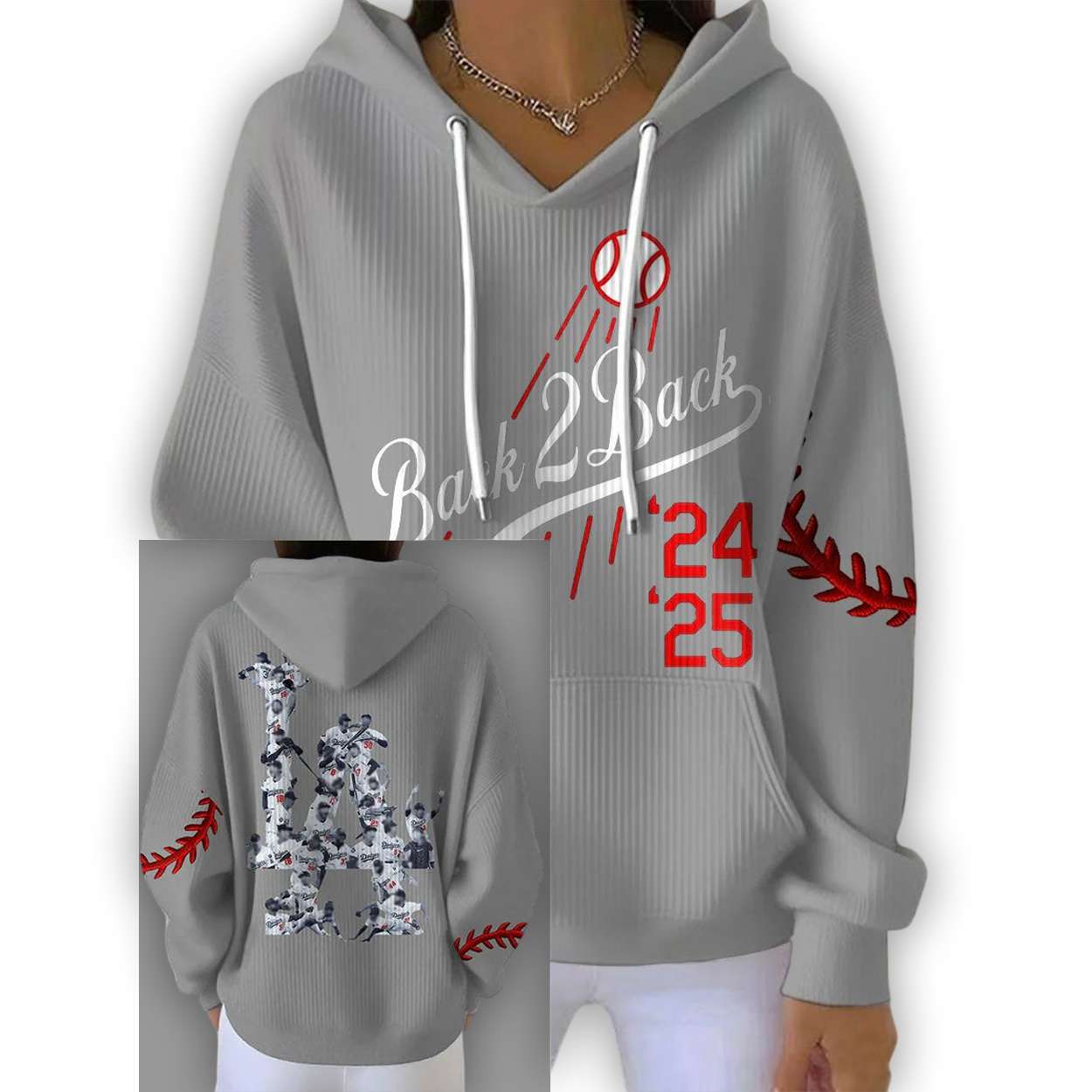 Dodgers Back 2 Back World Series Champions 2025 Pit Striped Hoodie Dodgers Back 2 Back World Series Champions 2025 Pit Striped Hoodie