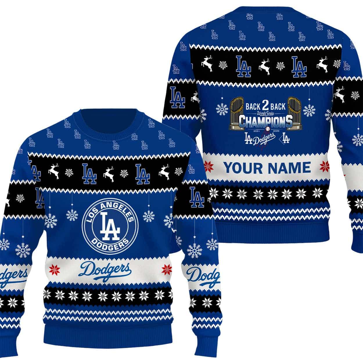Dodgers Back To Back World Series 2025 Champions Ugly Sweater Dodgers Back To Back World Series 2025 Champions Ugly Sweater