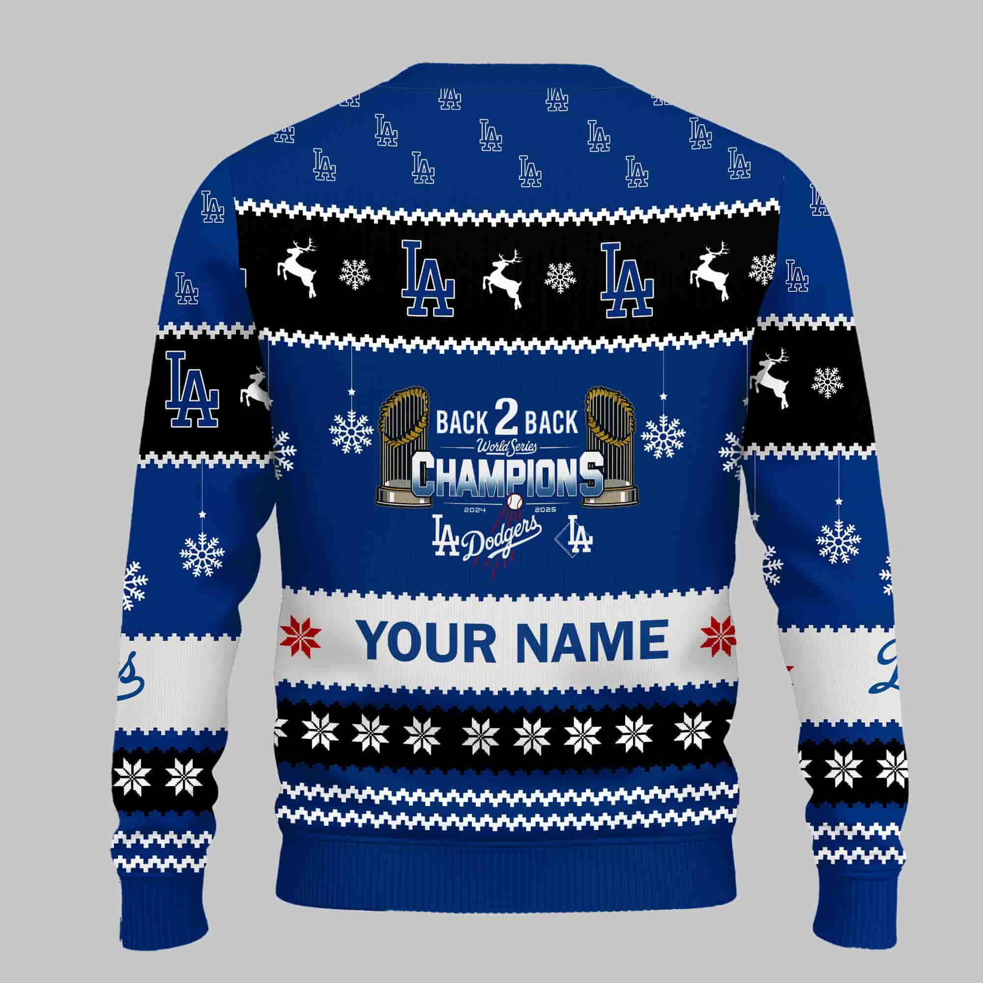 Dodgers Back To Back World Series 2025 Champions Ugly Sweater Dodgers Back To Back World Series 2025 Champions Ugly Sweater