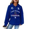 Dodgers Back To Back World Series 2025 Champions Waffle Hoodie