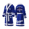 Dodgers Back To Back World Series Champions 2025 Fleece Bathrobe