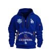 Dodgers Back To Back World Series Champions 2025 Quarter Zip Hoodie
