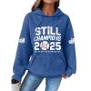 Dodgers Still Champions 2025 Print Casual Waffle Hoodie