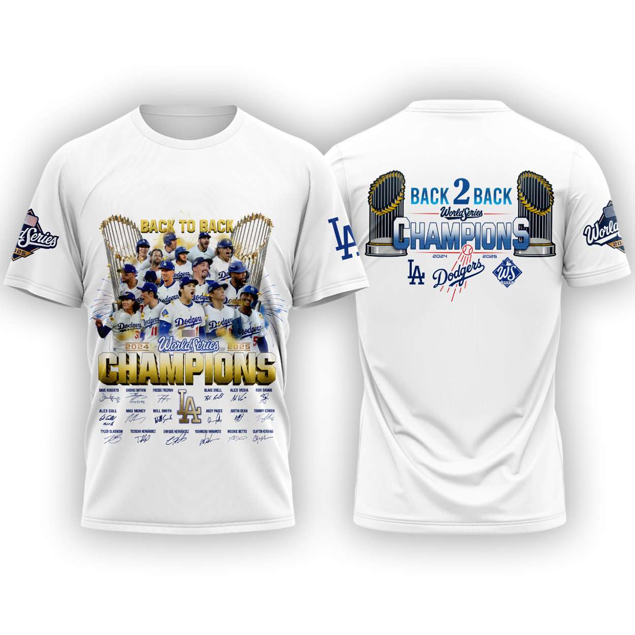 Dodgers World Series 2025 Champions Signature Shirt Dodgers World Series 2025 Champions Signature Shirt