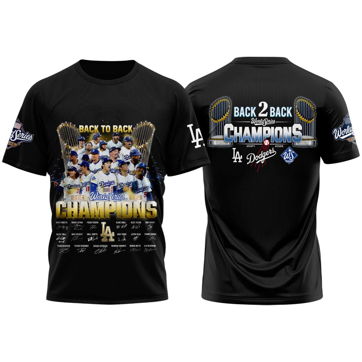 Dodgers World Series 2025 Champions Signature Shirt Dodgers World Series 2025 Champions Signature Shirt