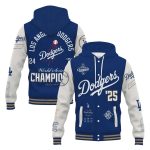 Dodgers World Series 2025 Hooded Baseball Jacket