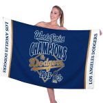 Dodgers World Series 2025 Rectangle Beach Towel