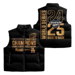 Dodgers World Series Champions 2025 Back To Back Puffer Vest