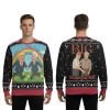 Donald Trump and Bill Clinton Blowing Bubba Ugly Christmas Sweater