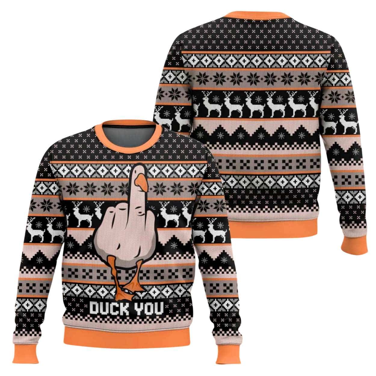 Duck You Ugly Christmas Sweater Duck You Ugly Christmas Sweater