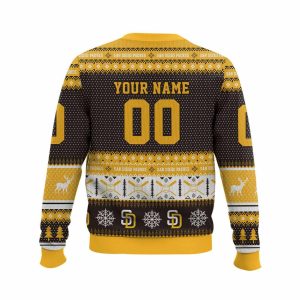 2025 Personalized Padres Ugly Christmas Sweater2