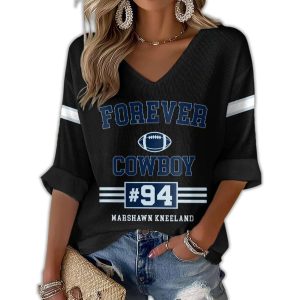Forever Cowboy 94 Marshawn Kneeland Waffle Long Sleeve T Shirt1