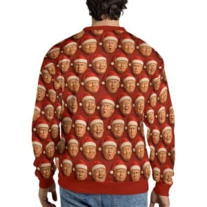 Funny Trump Santa Face Christmas Ugly Sweater 2 Funny Trump Santa Face Christmas Ugly Sweater2