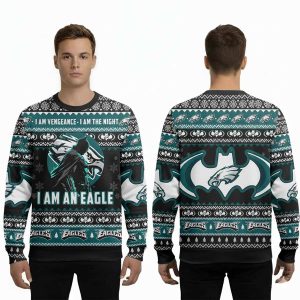I Am Vengeance I Am The Night I Am A Eagle Ugly Sweater