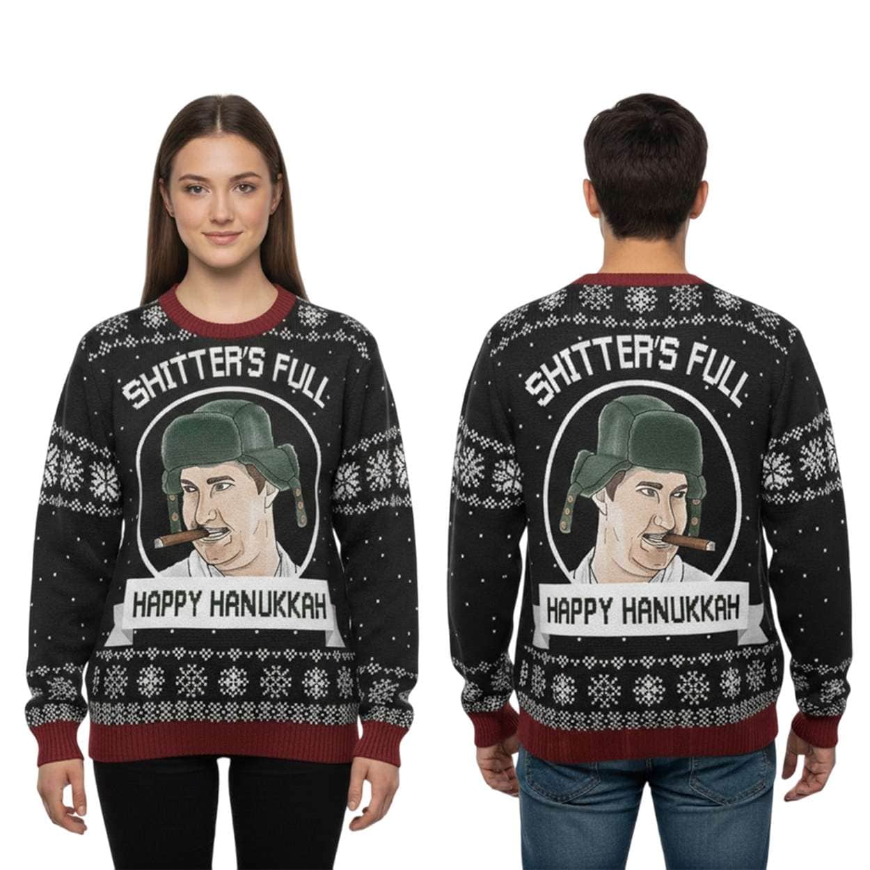 2025 Eddie Griswold Shitter Full Happy Hanukkah Christmas Ugly Sweater 2025 Eddie Griswold Shitter Full Happy Hanukkah Christmas Ugly Sweater