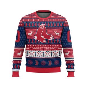 2025 Personalized Red Sox Ugly Christmas Sweater 1 2025 Personalized Red Sox Ugly Christmas Sweater1
