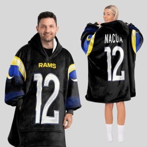 Rams Nacua 12 Rivalries Midnight Mode Blanket Hoodie 3 Rams Nacua 12 Rivalries Midnight Mode Blanket Hoodie3