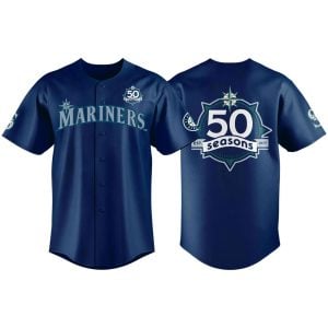 2026 Mariners 50 Seasons Celebration Baseball Jersey