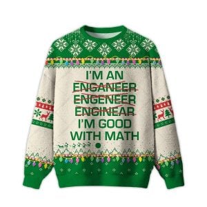 2025 I Am Good With Math Ugly Christmas Sweater