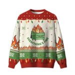 2025 Everything is Fine Ugly Christmas Sweater