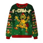 2025 F-Caw-F Chicken Ugly Christmas Sweater