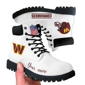 Personalized Commanders Football Leather Boots2