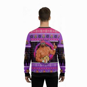 2025 Macho Man Randy Savage Ugly Christmas Sweater2