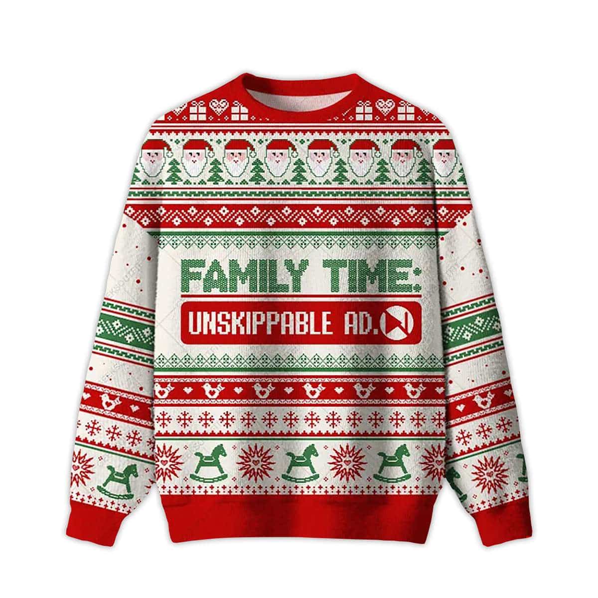 Family Time Ugly Christmas Sweater Family Time Ugly Christmas Sweater