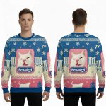 2025 Funny Benadryl Meme Cat Christmas Ugly Sweater
