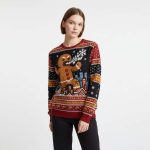 Funny Gingerbread Monster Ugly Christmas Sweater