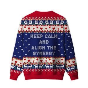2025 Keep Calm And Align The Synergy Ugly Christmas Sweater 1 Keep Calm And Align The Synergy Ugly Christmas Sweater1