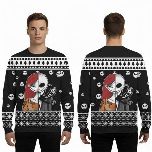 Jack And Sally Ugly Christmas Sweater