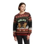 Gingerbread Ninjas In Battle Christmas Ugly Sweater