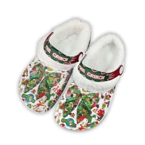 The Grnch x Christmas Fleece Crocs