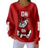 Go Georgia Football Pit Striped Sweatshirt
