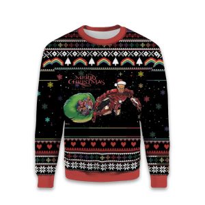 Iron Santa Merry Christmas Ugly Sweater
