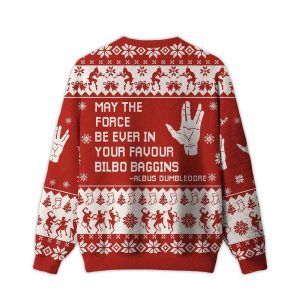 2025 May The Force Be Ever In Your Favour Bilbo Baggins Ugly Christmas Sweater 1 May The Force Be Ever In Your Favour Bilbo Baggins Ugly Christmas Sweater1