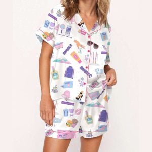 Real Housewife Of Salt Lake City Silky Satin Pajama Set