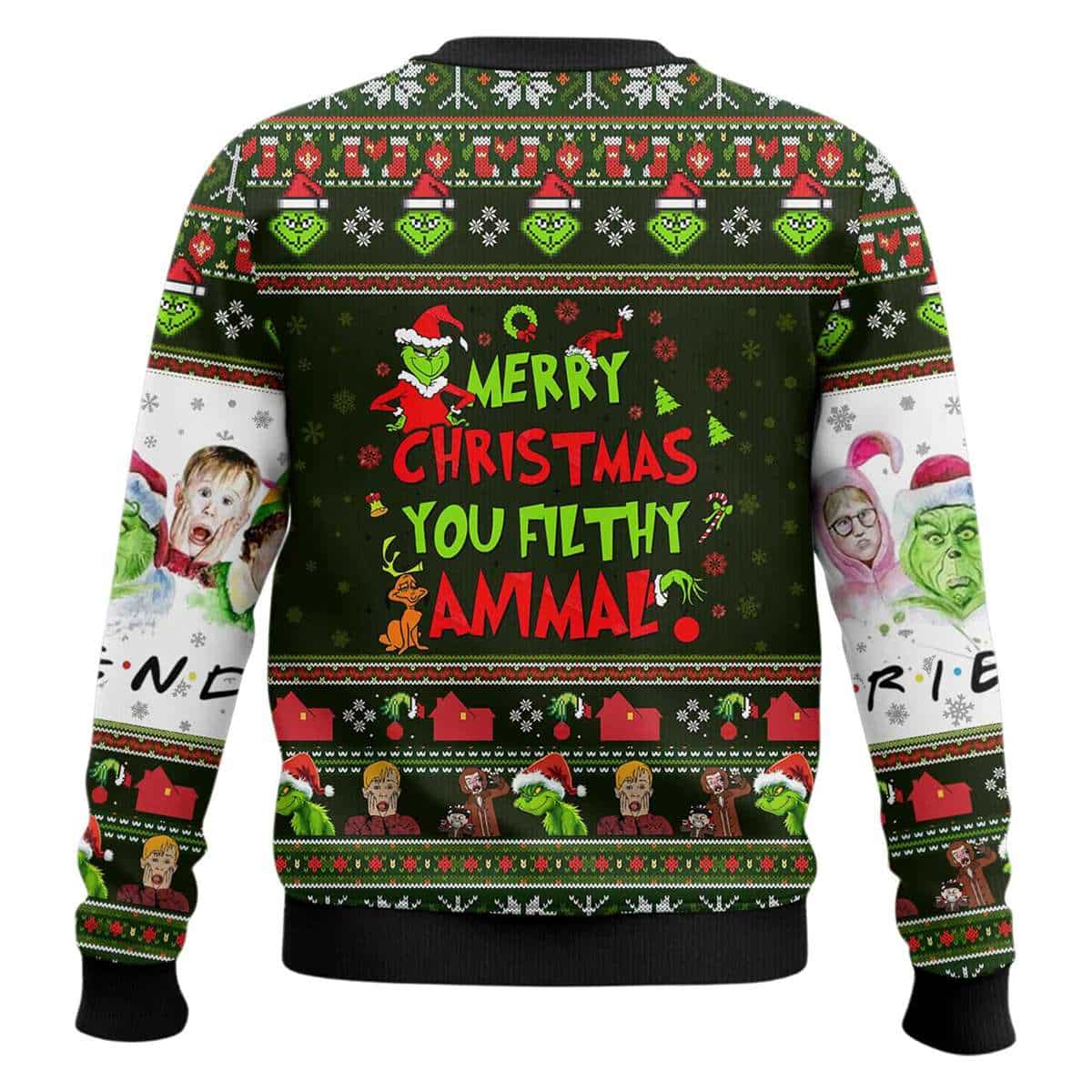 2025 Home A-Grnch Merry Christmas You Filthy Animal Ugly Sweater 2025 Home A-Grnch Merry Christmas You Filthy Animal Ugly Sweater