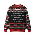 2025 How Much Do You Know Already Ugly Christmas Sweater