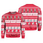 Huskers Go Big Red Ugly Christmas Sweater