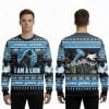 I Am Vengeance I Am The Night I Am A Lion Ugly Christmas Sweater