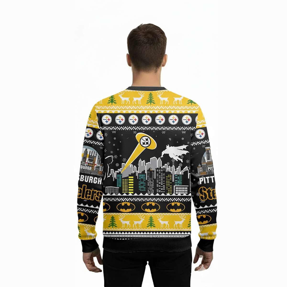 I Am Vengeance I Am The Night I Am A Steeler Ugly Christmas Sweater I Am Vengeance I Am The Night I Am A Steeler Ugly Christmas Sweater