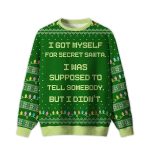 2025 I Got Myself For Secret Santa Ugly Christmas Sweater
