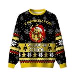 2025 I Hanker For A Lump Of Coal Ugly Christmas Sweater