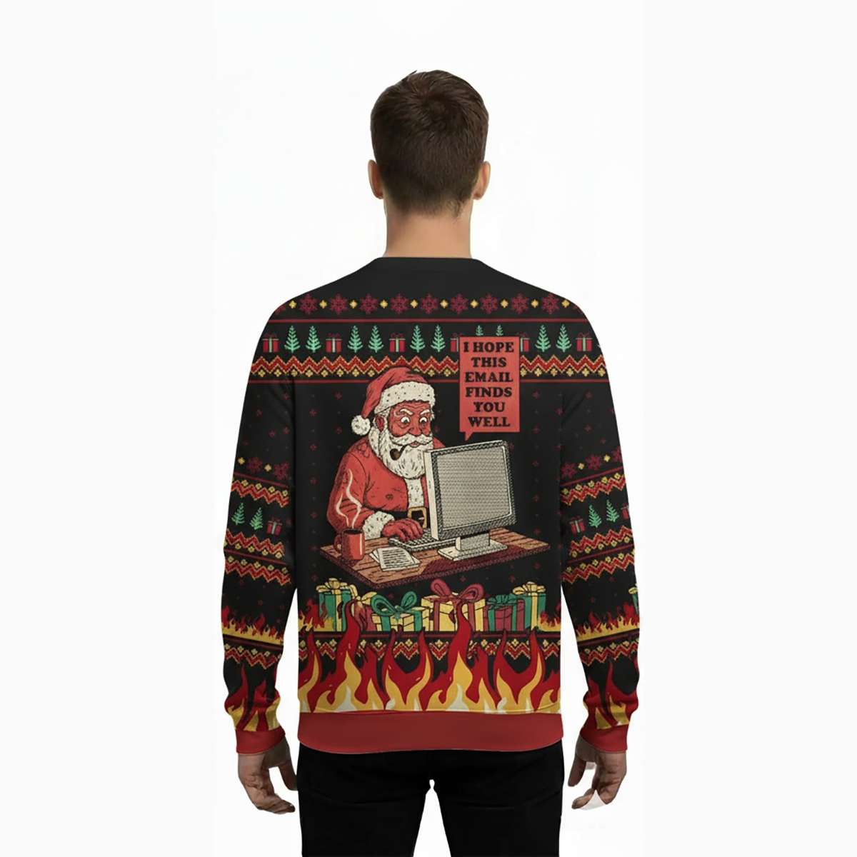 2025 I Hope This Email Finds You Well Ugly Christmas Sweater 2025 I Hope This Email Finds You Well Ugly Christmas Sweater