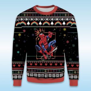 Vintage Spider Man Ugly Christmas Sweater1
