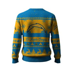 2025 Chargers Reindeer Christmas Tree Pattern Ugly Sweater 1 2025 Chargers Reindeer Christmas Tree Pattern Ugly Sweater1